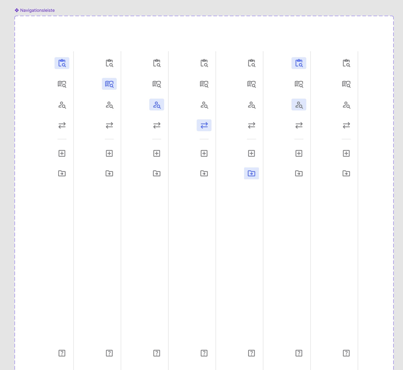 Navigation states documented across every deployment environment, so the same pattern holds regardless of which notariat or environment it runs in.